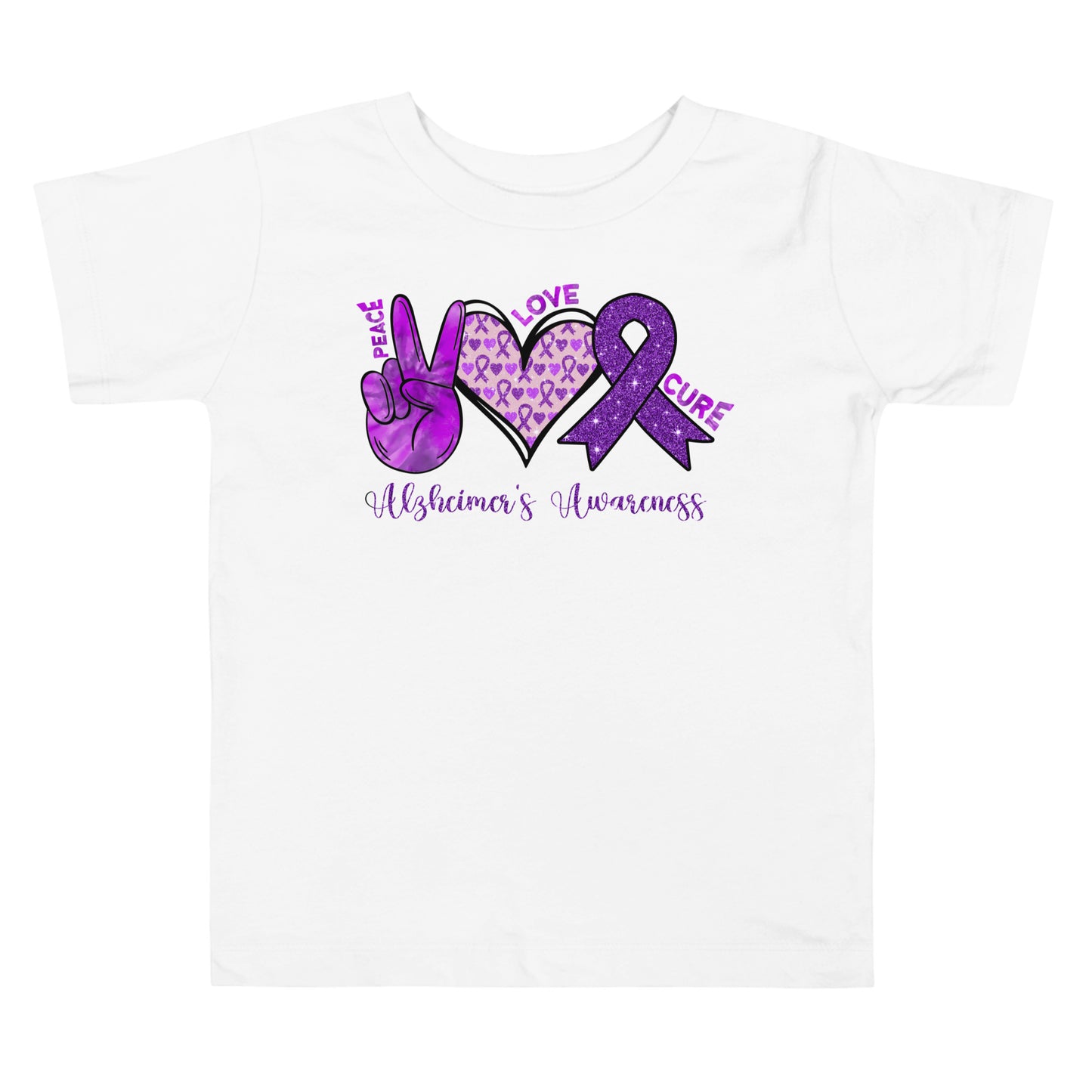 Alzheimer's Awareness Quality Cotton Bella Canvas Toddler T-Shirt