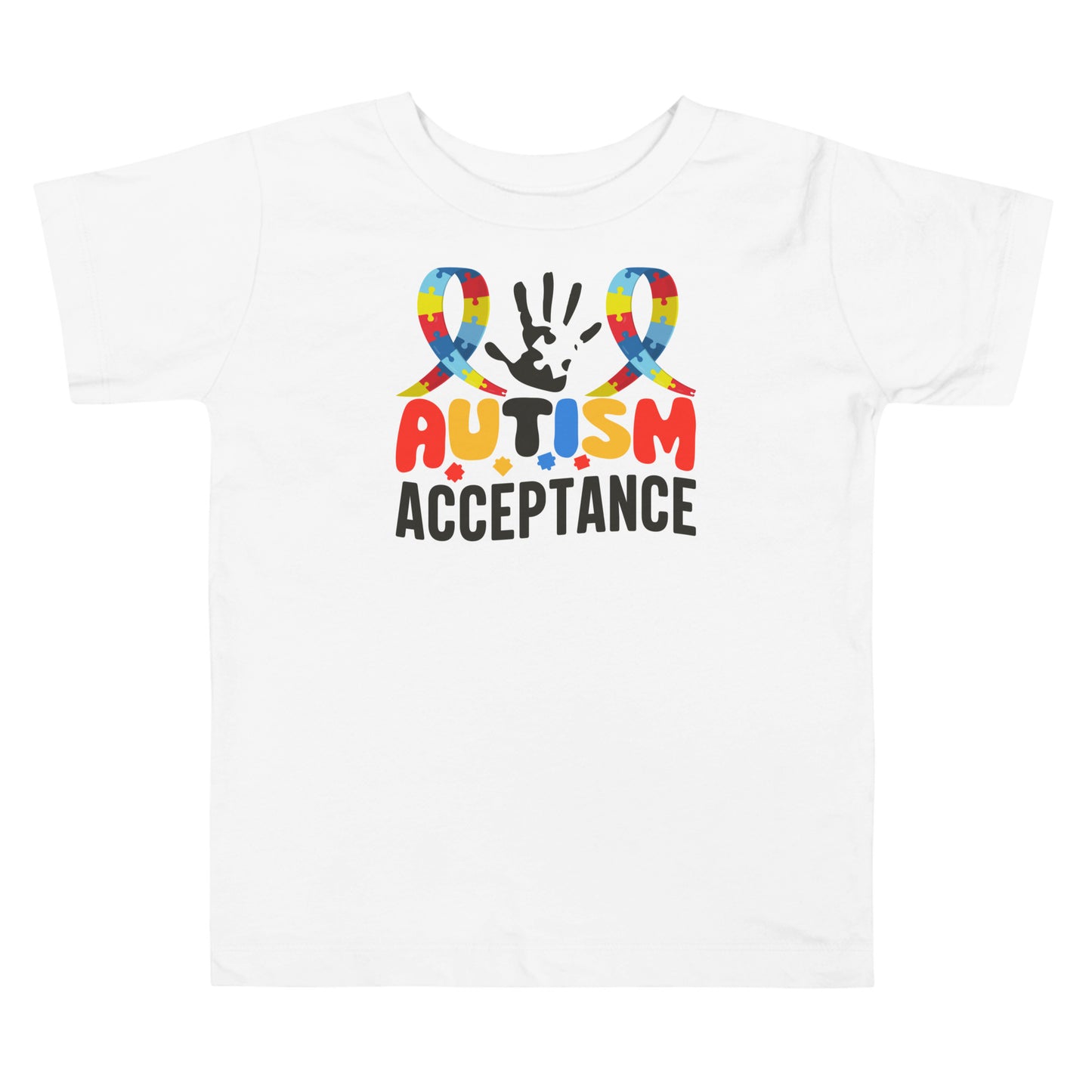 Autism Acceptance Together Quality Cotton Bella Canvas Toddler T-Shirt