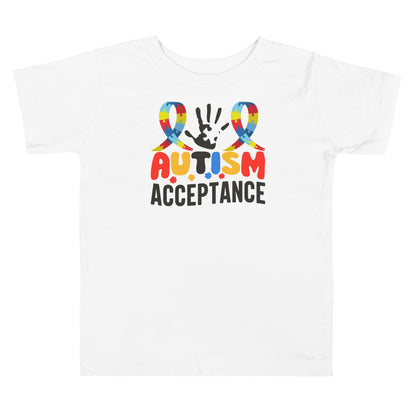 Autism Acceptance Together Quality Cotton Bella Canvas Toddler T-Shirt