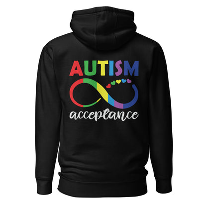 Autism Acceptance Together Quality Cotton Heritage Adult Hoodie