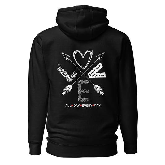 Love All Day Every Day Quality Cotton Heritage Adult Hoodie