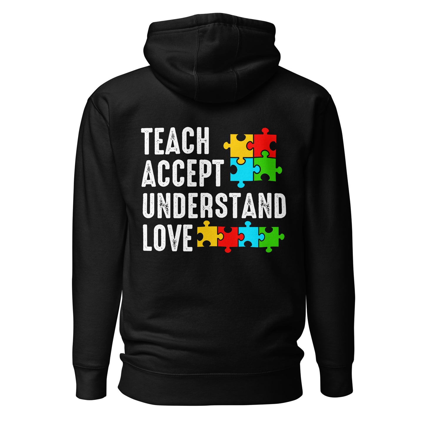 Autism Acceptance Together Quality Cotton Heritage Adult Hoodie