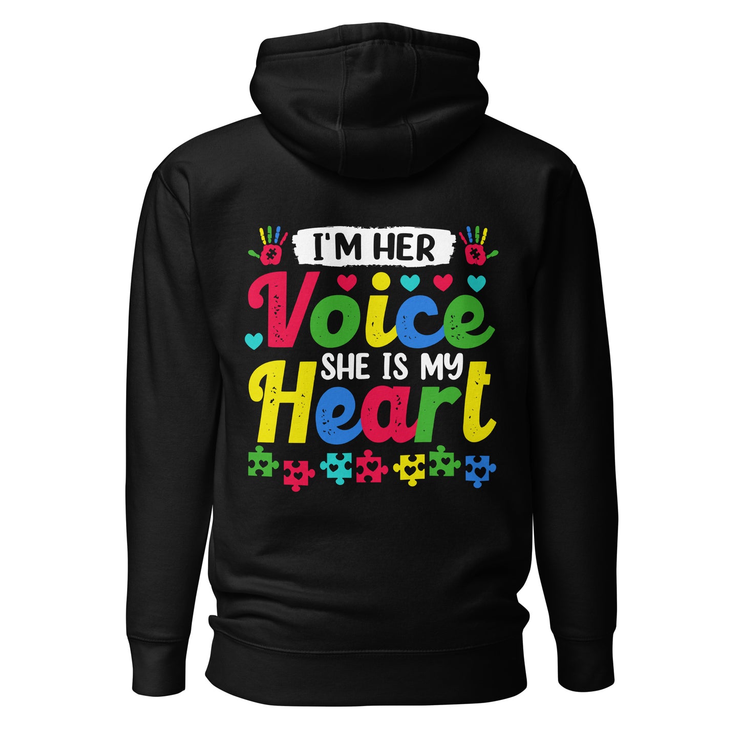 Autism Acceptance Together Quality Cotton Heritage Adult Hoodie