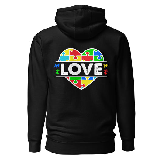 Autism Acceptance Together Quality Cotton Heritage Adult Hoodie