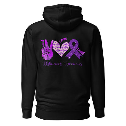 Alzheimer's Awareness Quality Cotton Heritage Adult Hoodie