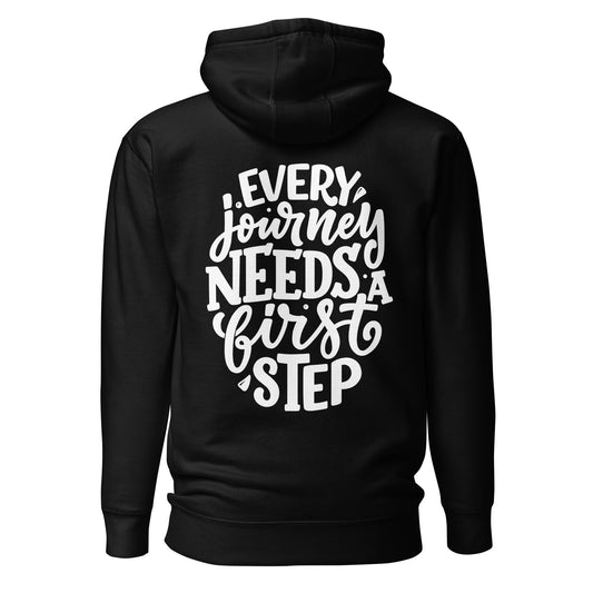 Every Journey Needs a First Step Quality Cotton Heritage Adult Hoodie