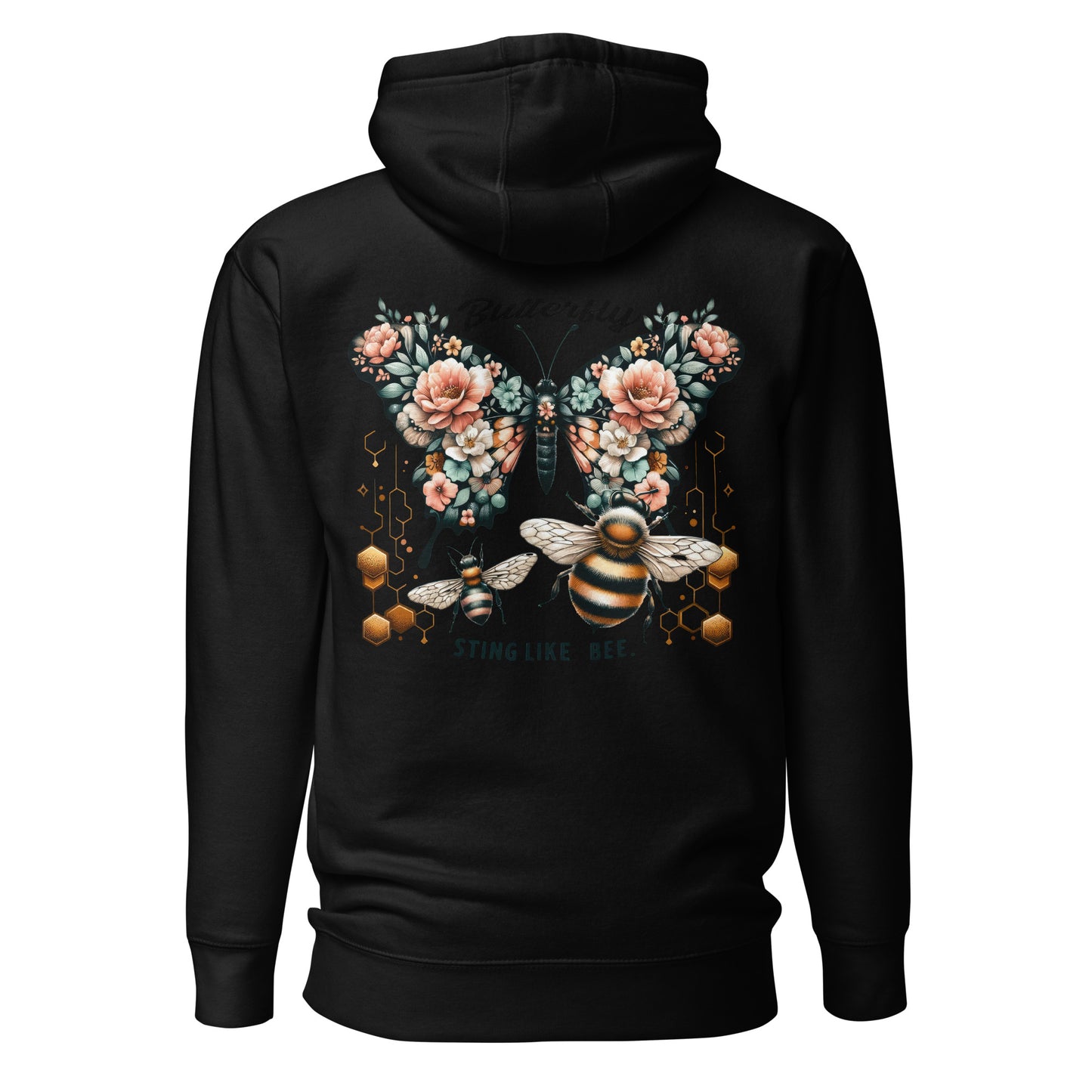 Butterfly, Sting Like a Bee Quality Cotton Heritage Adult Hoodie