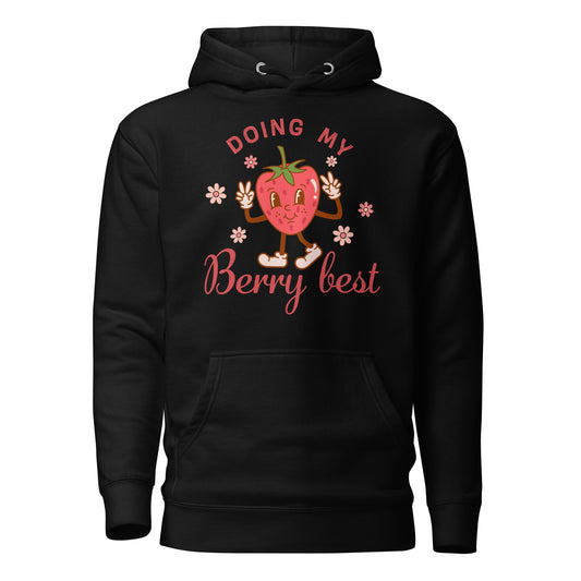 Doing My Berry Best Quality Cotton Heritage Adult Hoodie