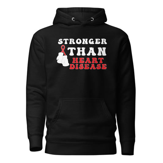 Stronger than Heart Disease Awareness Quality Cotton Heritage Adult Hoodie