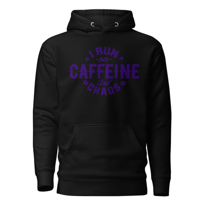 I Run on Caffeine and Chaos Cotton Heritage Unisex Hoodie