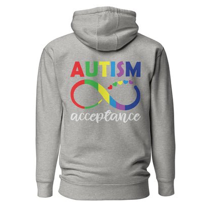 Autism Acceptance Together Quality Cotton Heritage Adult Hoodie