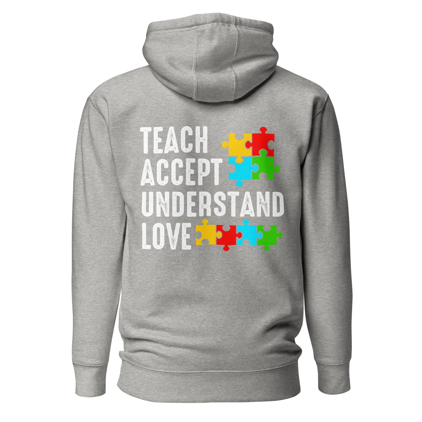 Autism Acceptance Together Quality Cotton Heritage Adult Hoodie