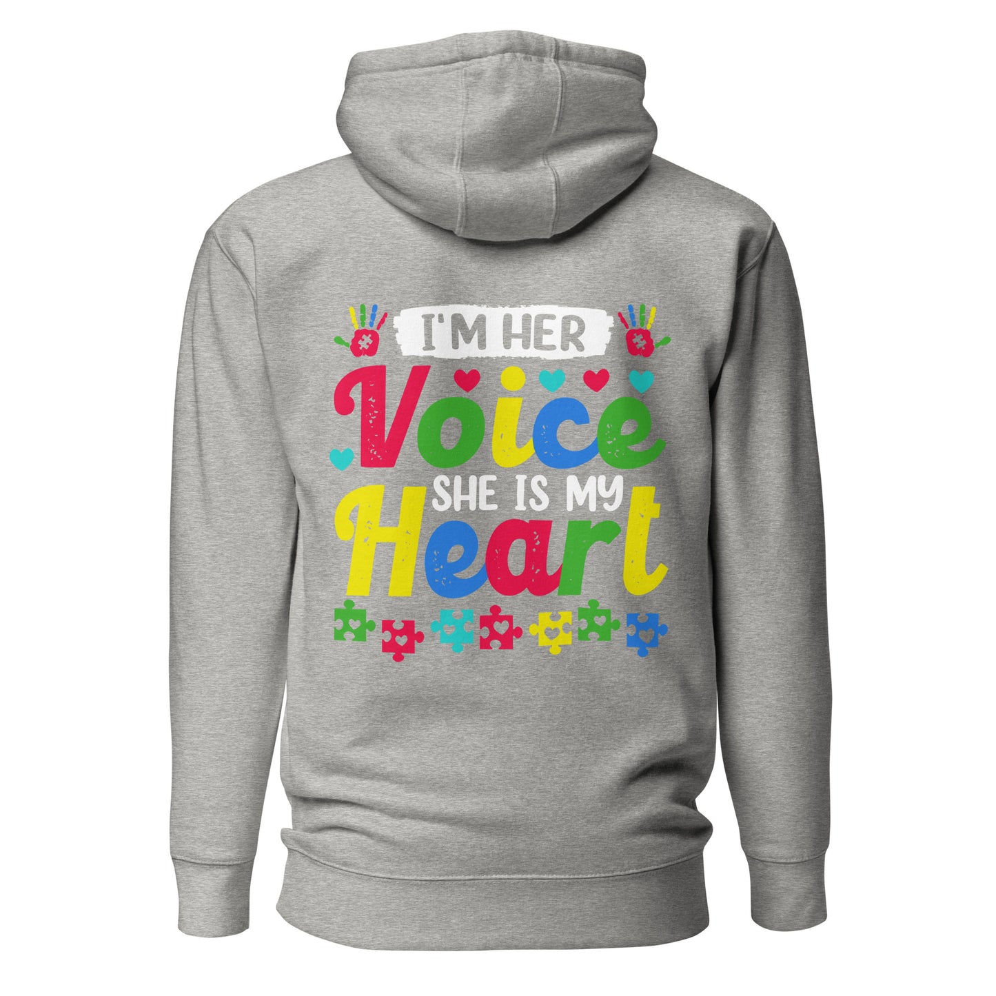 Autism Acceptance Together Quality Cotton Heritage Adult Hoodie