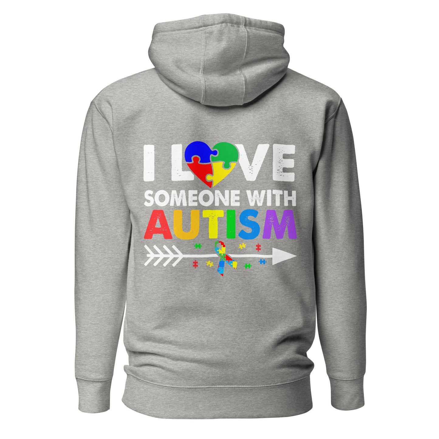 Autism Acceptance Together Quality Cotton Heritage Adult Hoodie