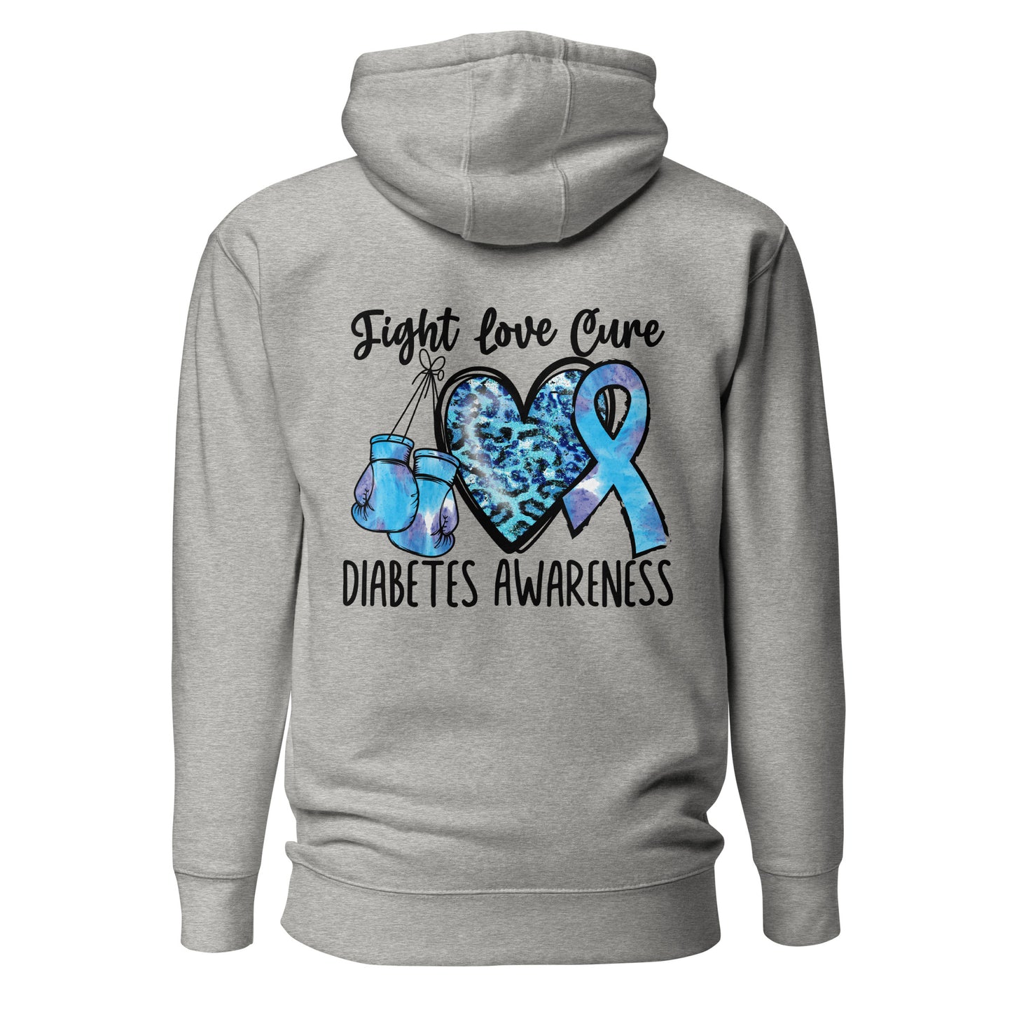 Diabetes Awareness Quality Cotton Heritage Adult Hoodie