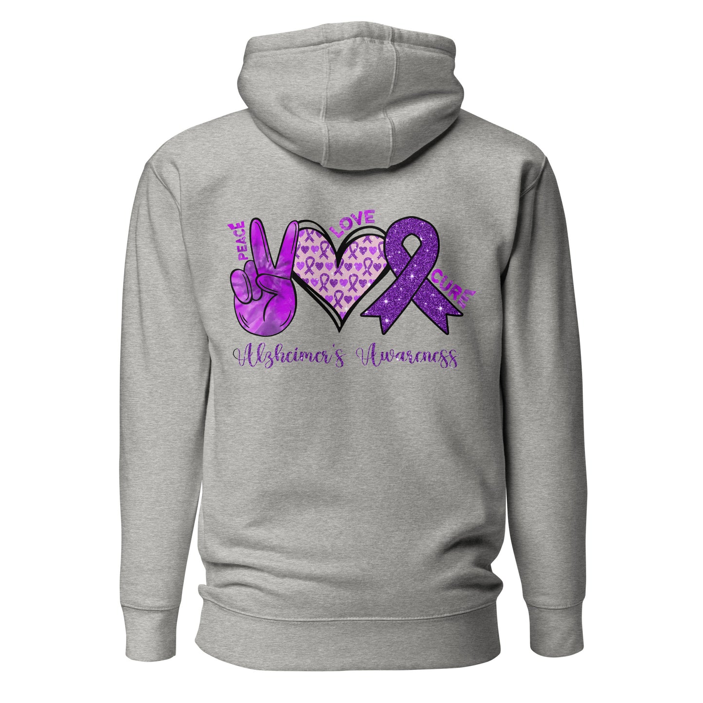 Alzheimer's Awareness Quality Cotton Heritage Adult Hoodie