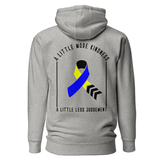 A Little More Kindness Down Syndrome Awareness Quality Cotton Heritage Adult Hoodie