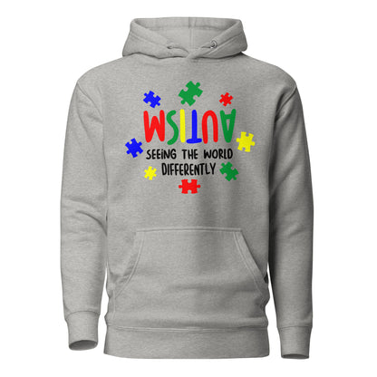 Autism Acceptance Together Quality Cotton Heritage Adult Hoodie