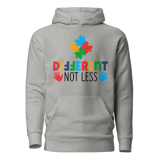 Different Not Less Autism Acceptance Quality Cotton Heritage Adult Hoodie