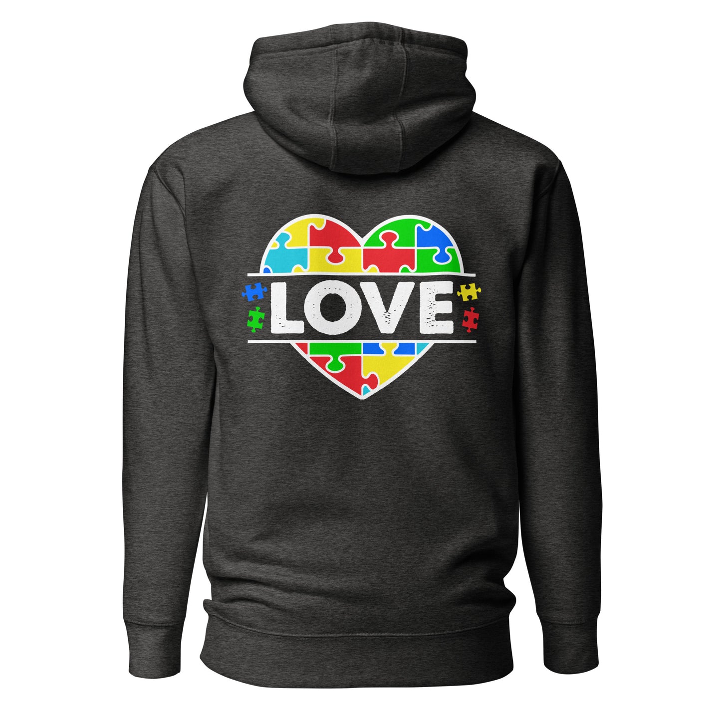 Autism Acceptance Together Quality Cotton Heritage Adult Hoodie