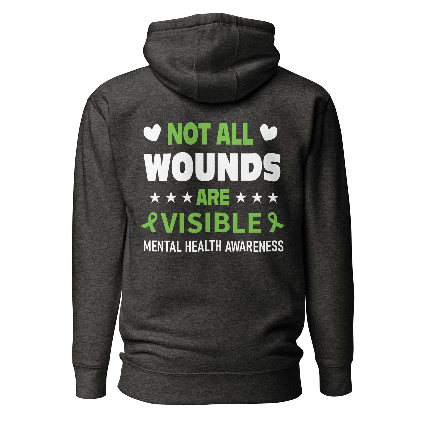 Not All Wounds Are Visible Quality Cotton Heritage Adult Hoodie