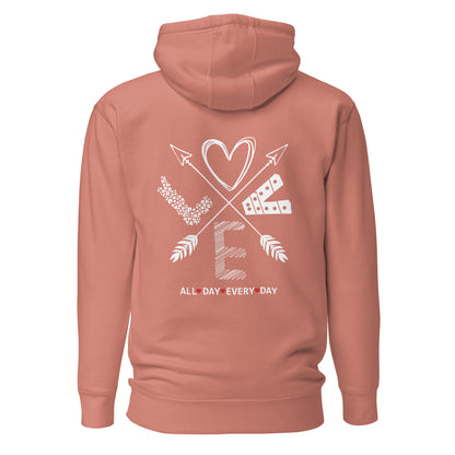 Love All Day Every Day Quality Cotton Heritage Adult Hoodie