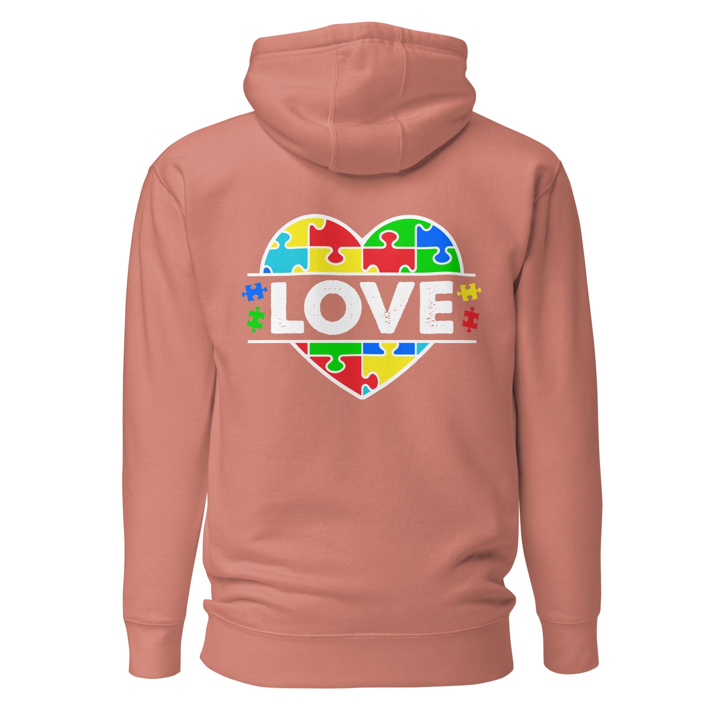 Autism Acceptance Together Quality Cotton Heritage Adult Hoodie