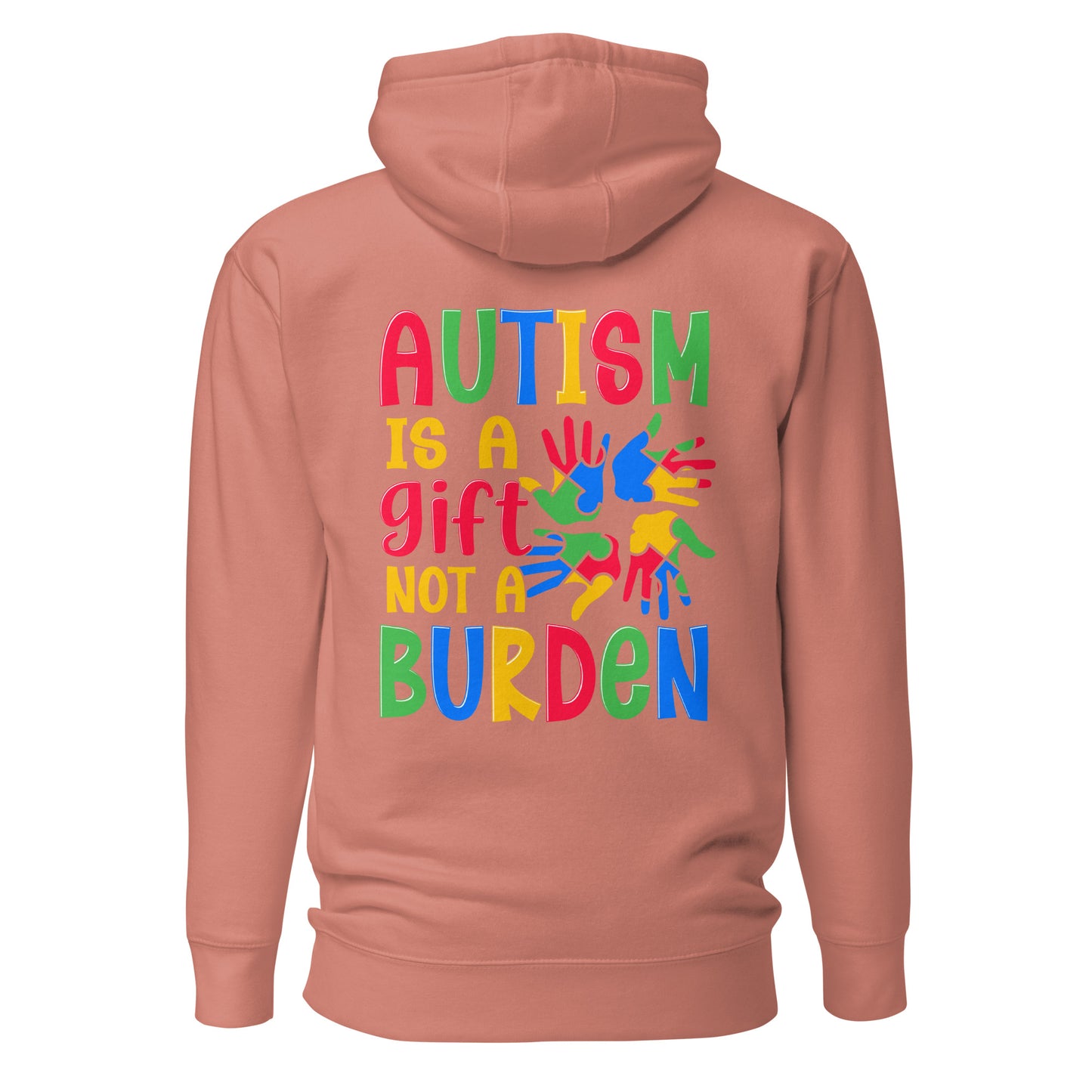 Autism Acceptance Together Quality Cotton Heritage Adult Hoodie