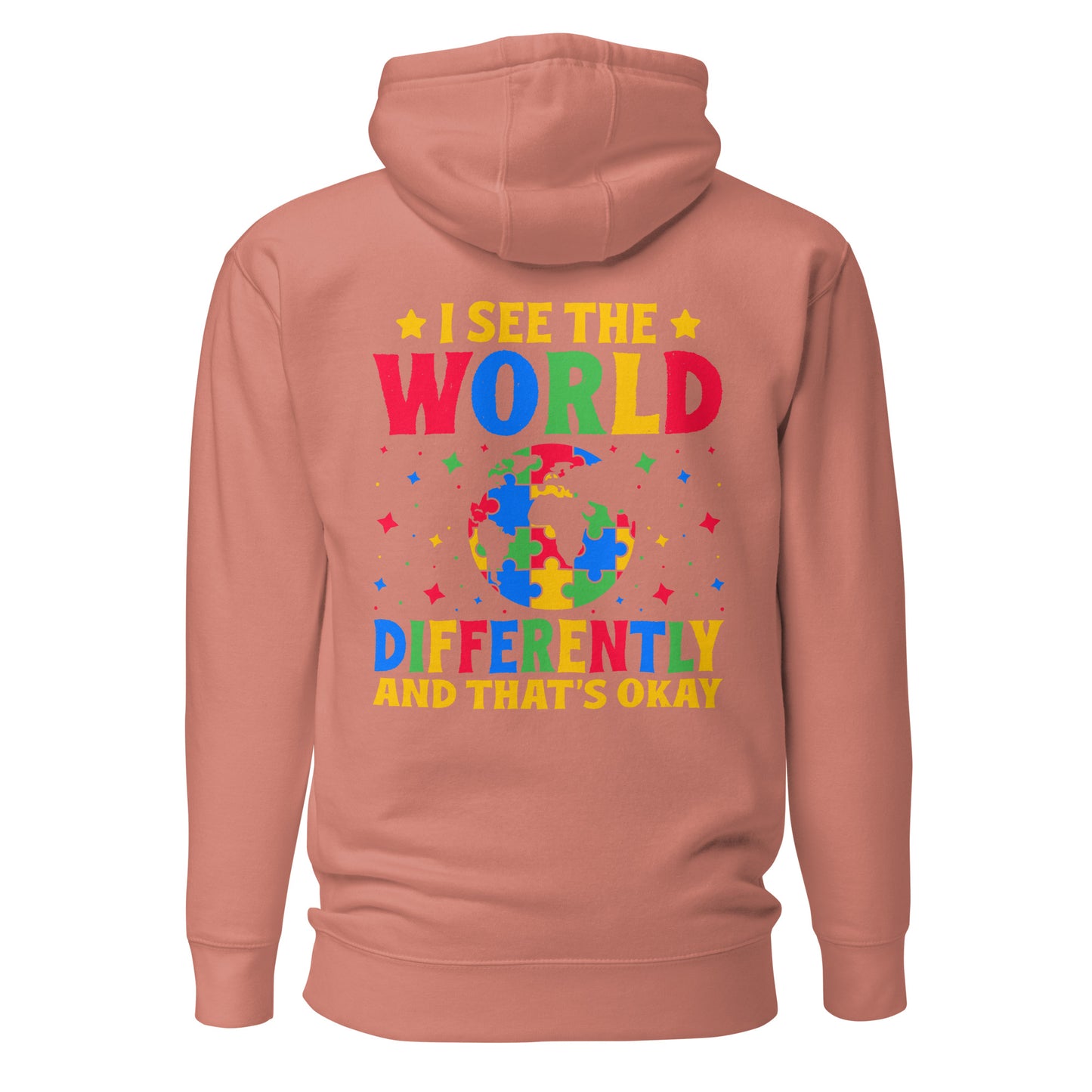 Autism Acceptance Together Quality Cotton Heritage Adult Hoodie