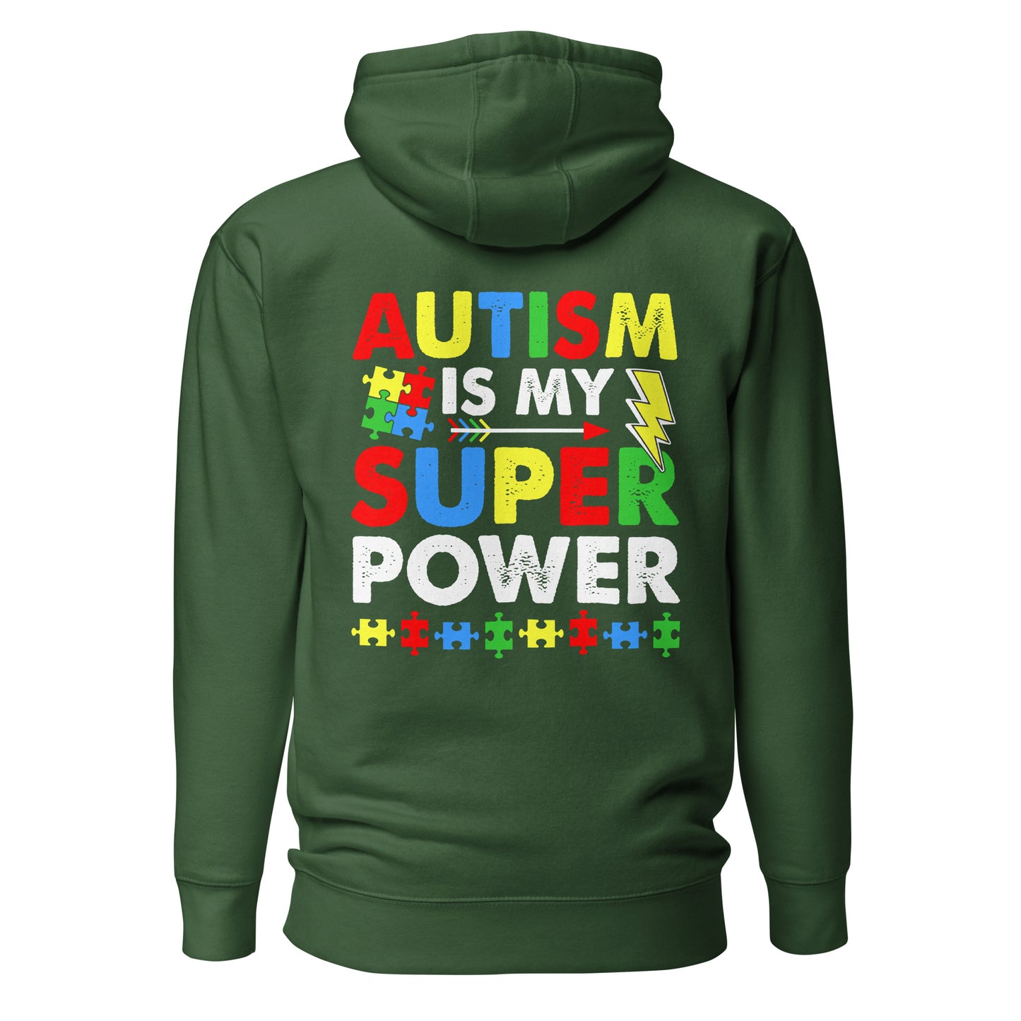 Autism Acceptance Together Quality Cotton Heritage Adult Hoodie