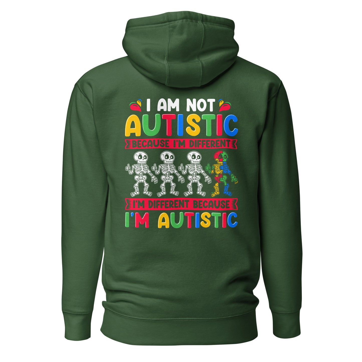 Autism Acceptance Together Quality Cotton Heritage Adult Hoodie