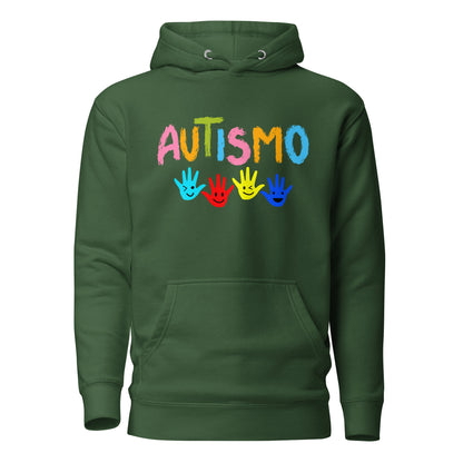 Autism Acceptance Together Quality Cotton Heritage Adult Hoodie