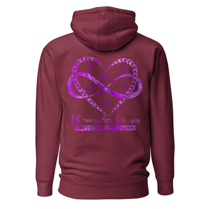 Alzheimer's Awareness Quality Cotton Heritage Adult Hoodie