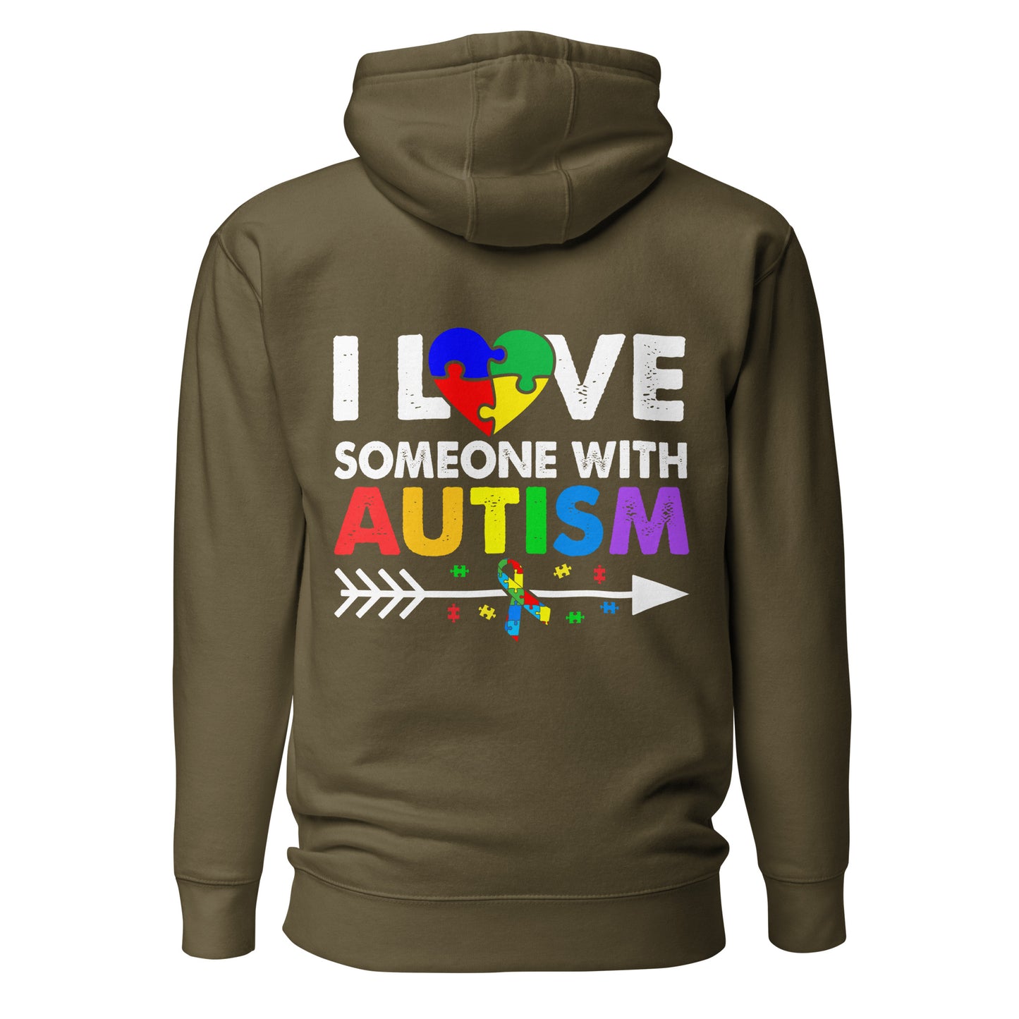 Autism Acceptance Together Quality Cotton Heritage Adult Hoodie