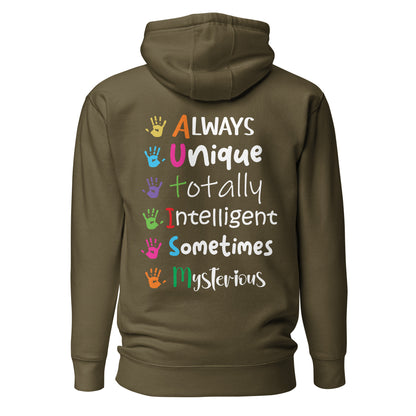 Autism Acceptance Together Quality Cotton Heritage Adult Hoodie