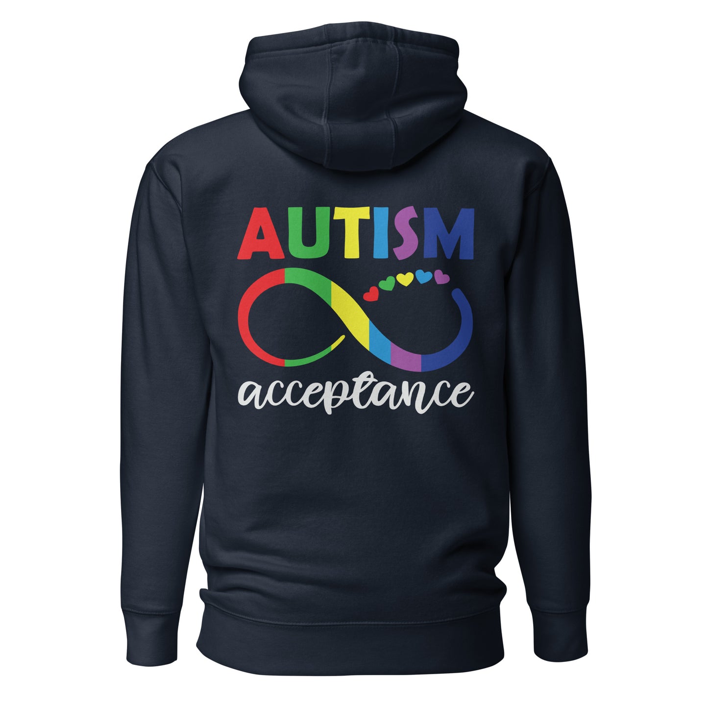 Autism Acceptance Together Quality Cotton Heritage Adult Hoodie