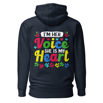 Autism Acceptance Together Quality Cotton Heritage Adult Hoodie