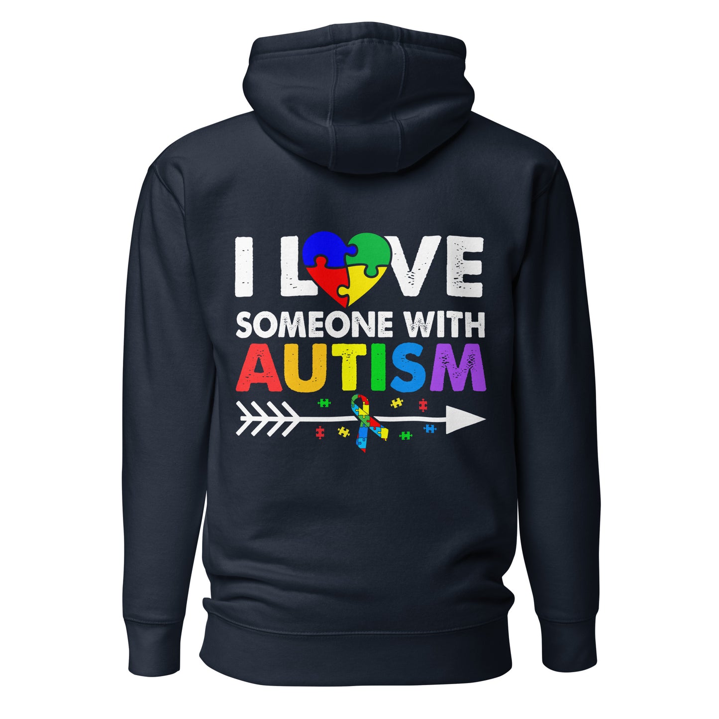 Autism Acceptance Together Quality Cotton Heritage Adult Hoodie