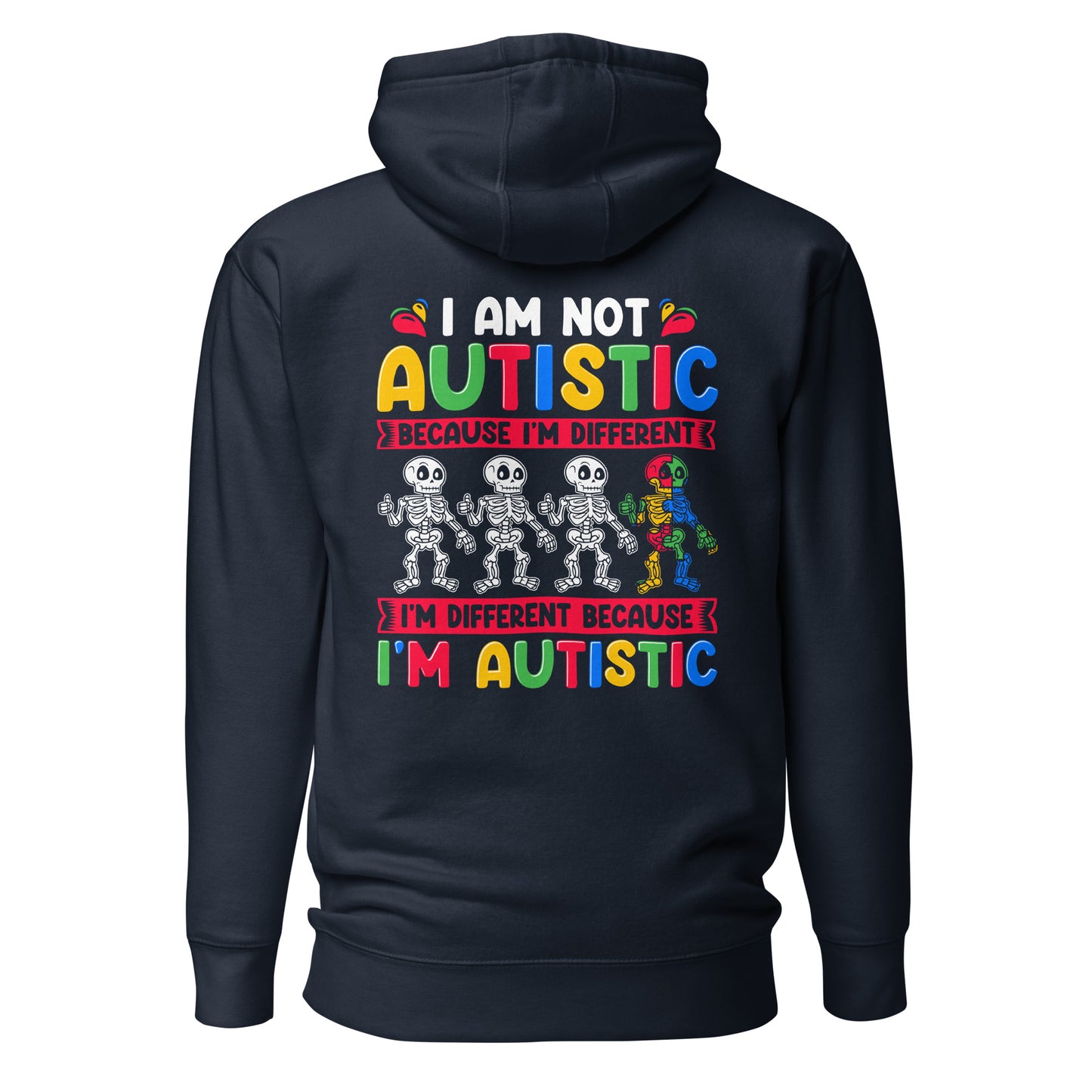 Autism Acceptance Together Quality Cotton Heritage Adult Hoodie