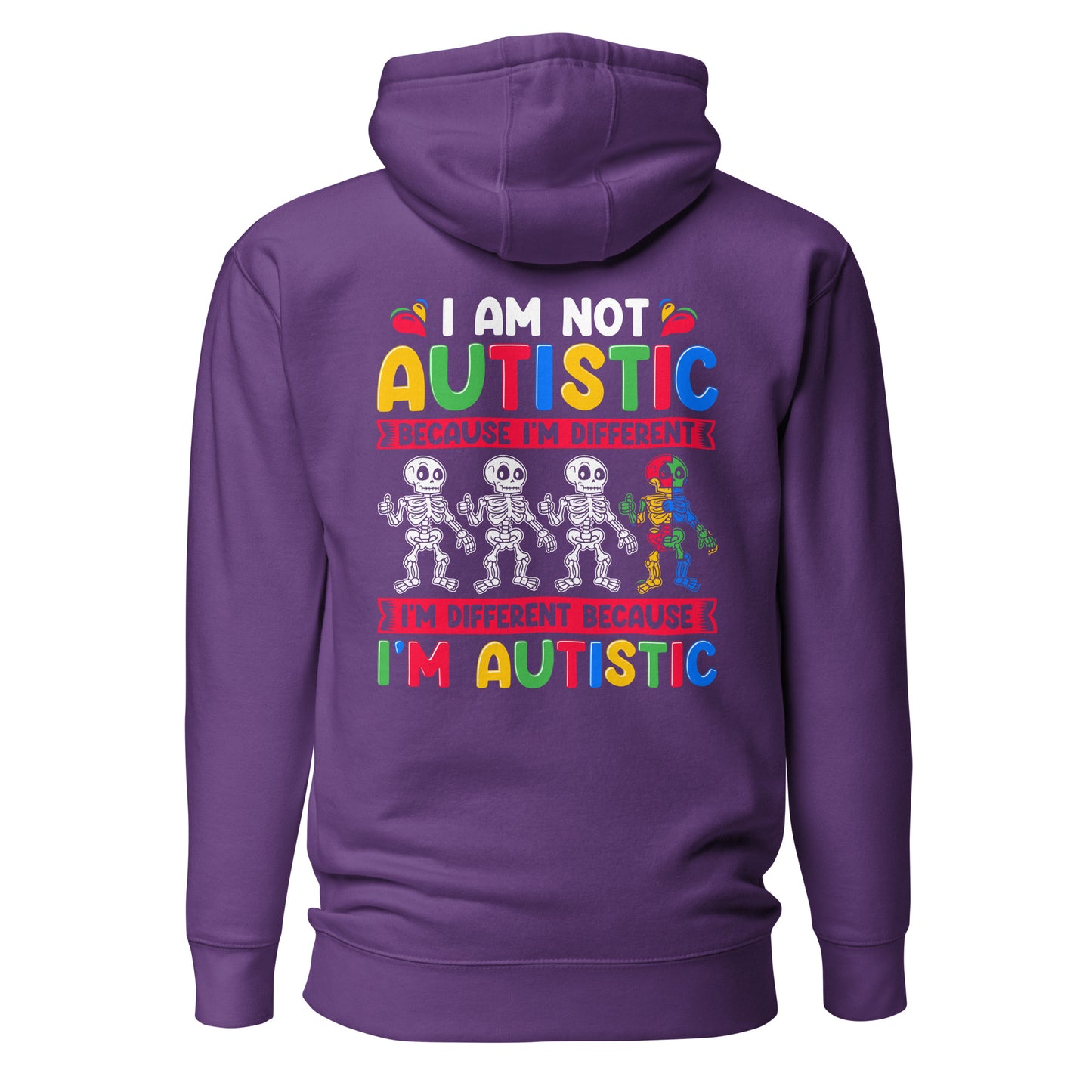 Autism Acceptance Together Quality Cotton Heritage Adult Hoodie