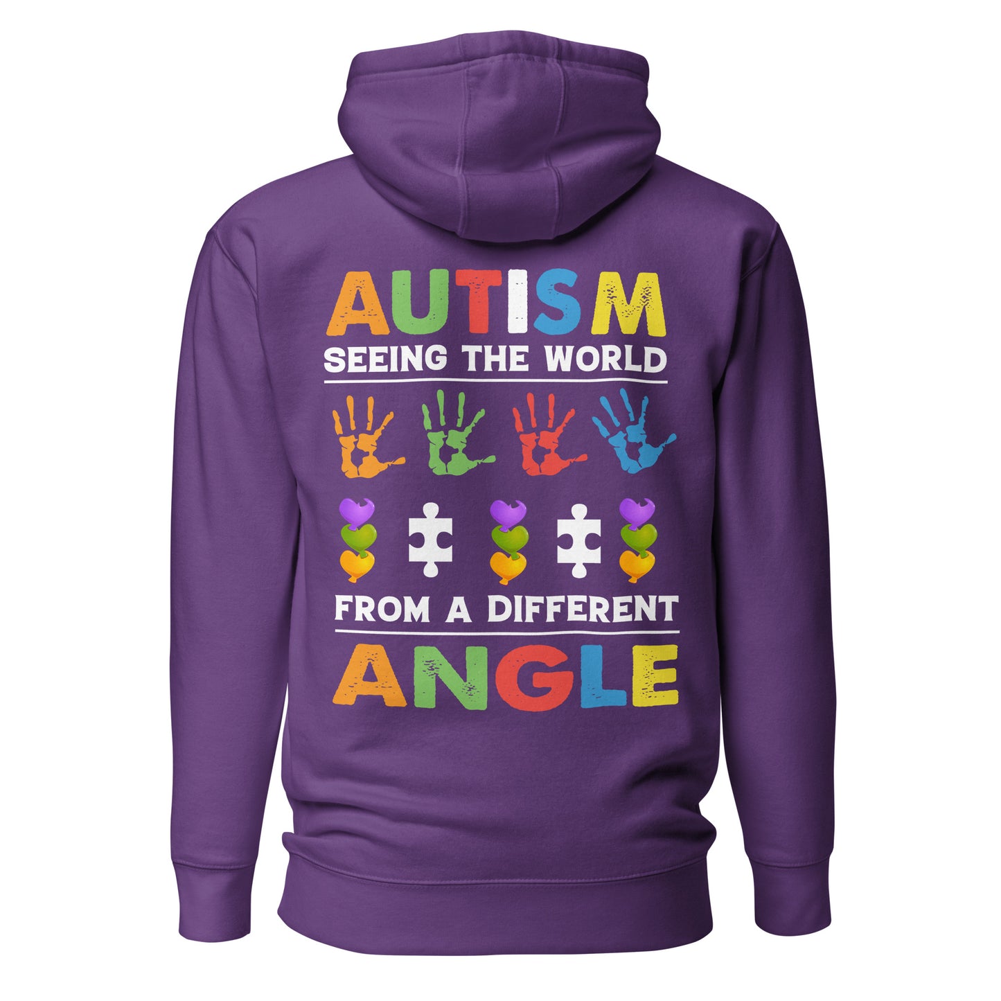 Autism Acceptance Together Quality Cotton Heritage Adult Hoodie