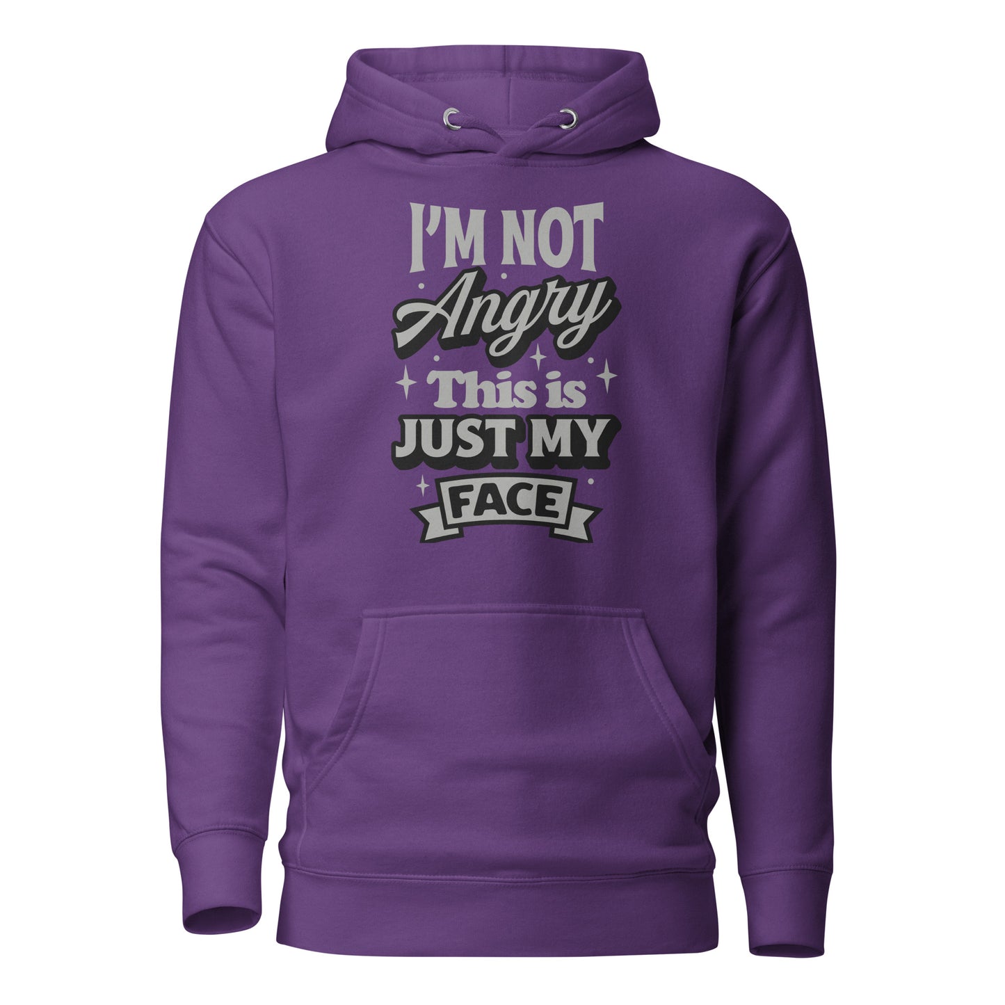 I'm Not Angry This is Just My Face Cotton Heritage Adult Hoodie