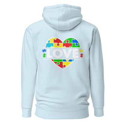 Autism Acceptance Together Quality Cotton Heritage Adult Hoodie