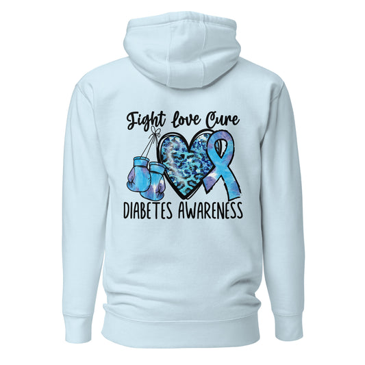 Diabetes Awareness Quality Cotton Heritage Adult Hoodie