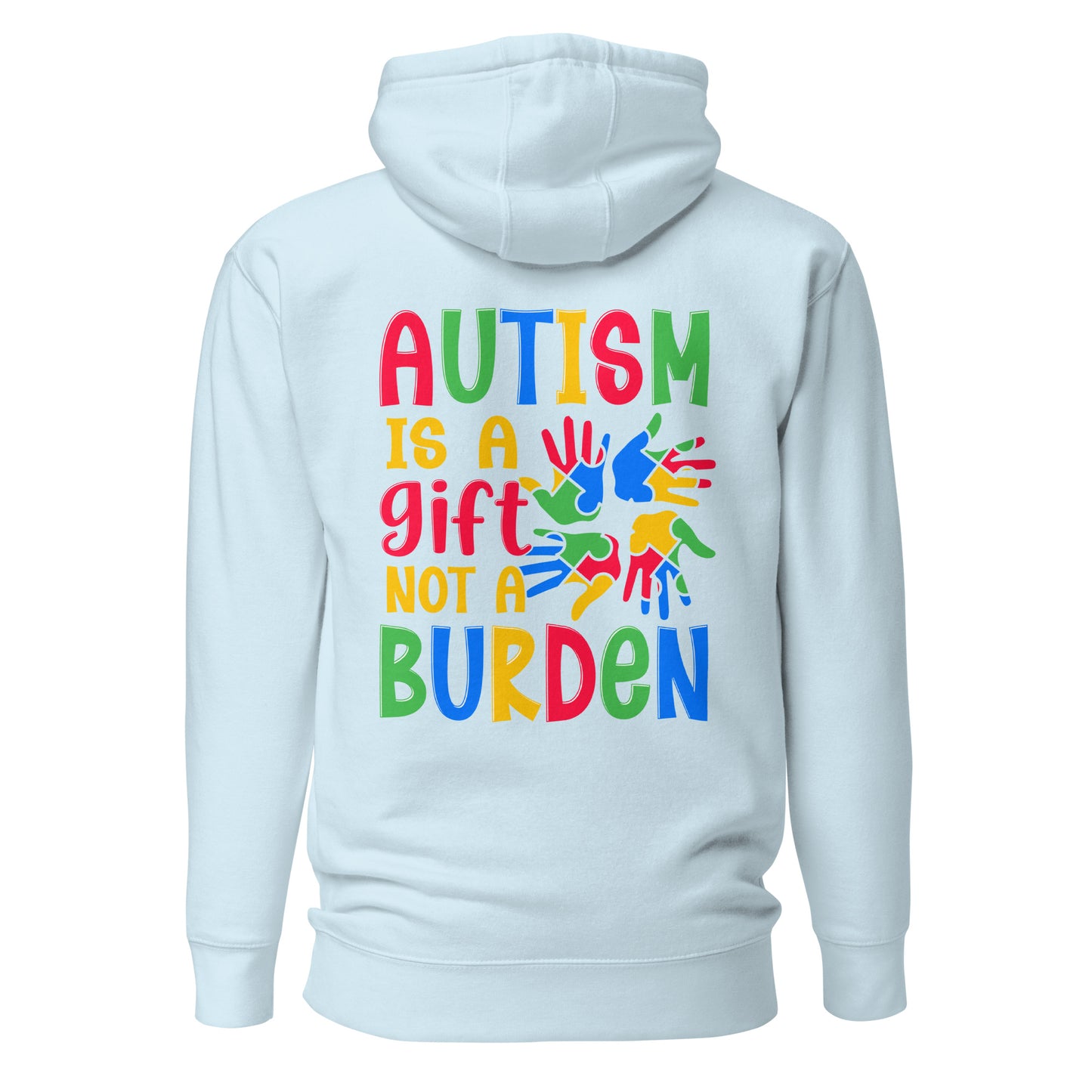 Autism Acceptance Together Quality Cotton Heritage Adult Hoodie