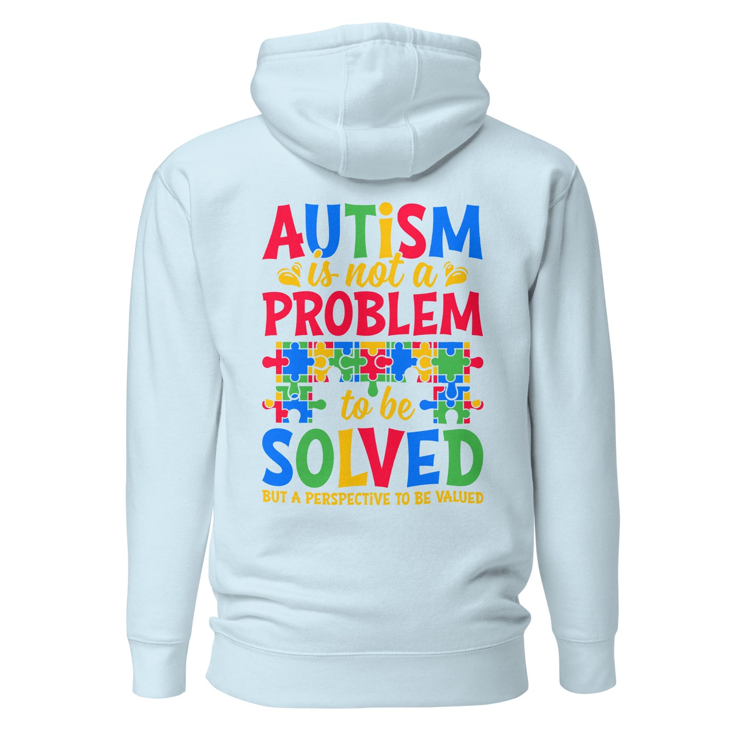 Autism Acceptance Together Quality Cotton Heritage Adult Hoodie