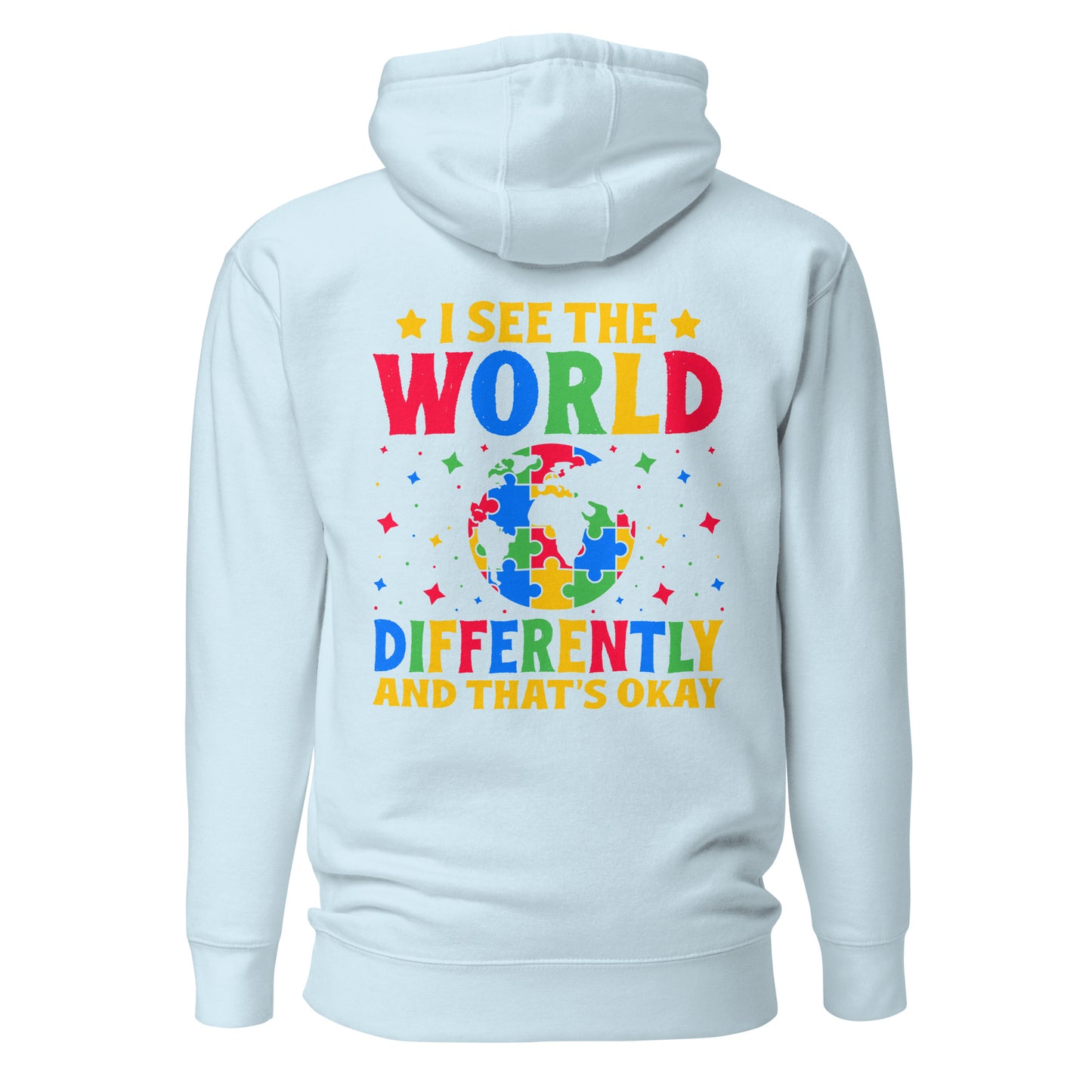 Autism Acceptance Together Quality Cotton Heritage Adult Hoodie