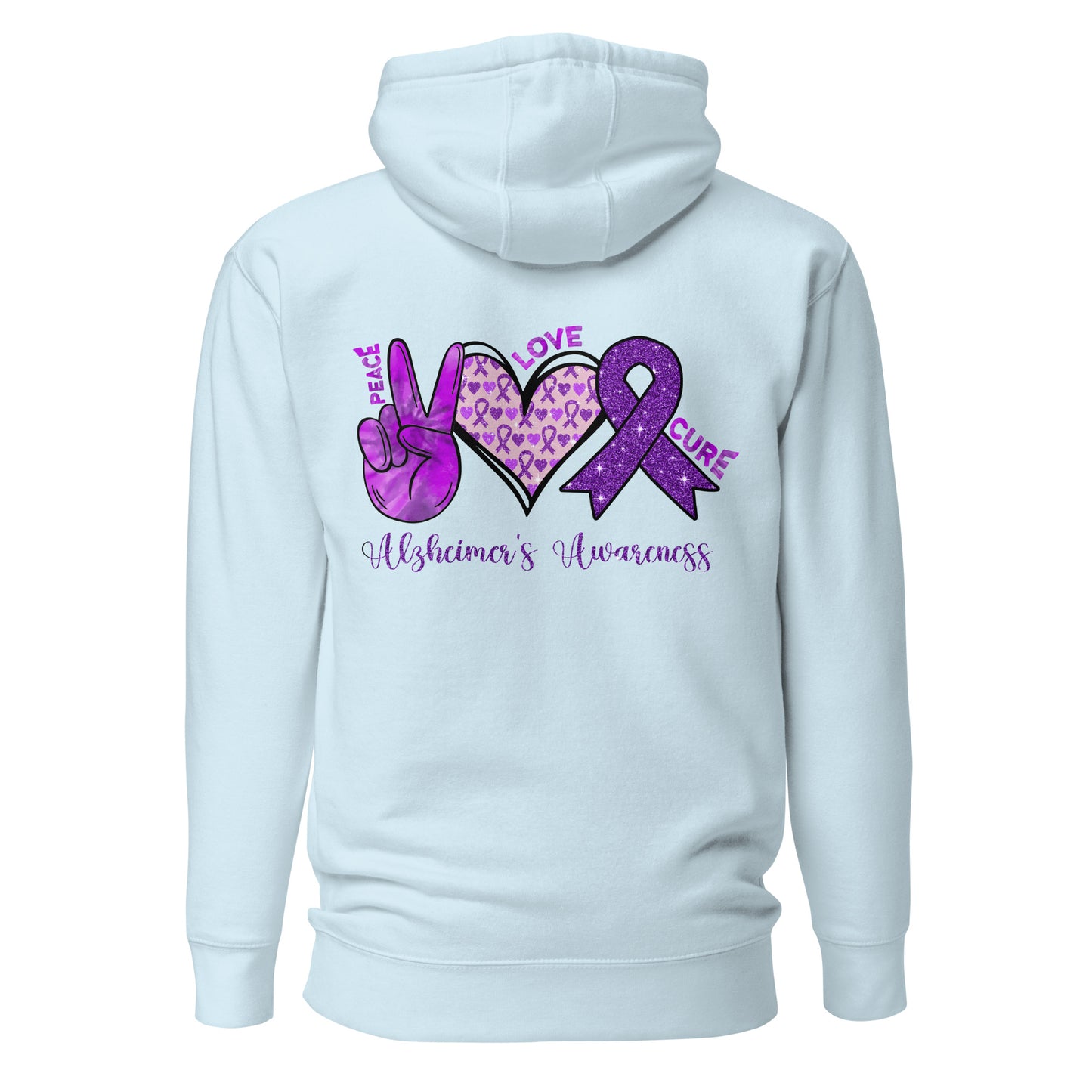 Alzheimer's Awareness Quality Cotton Heritage Adult Hoodie