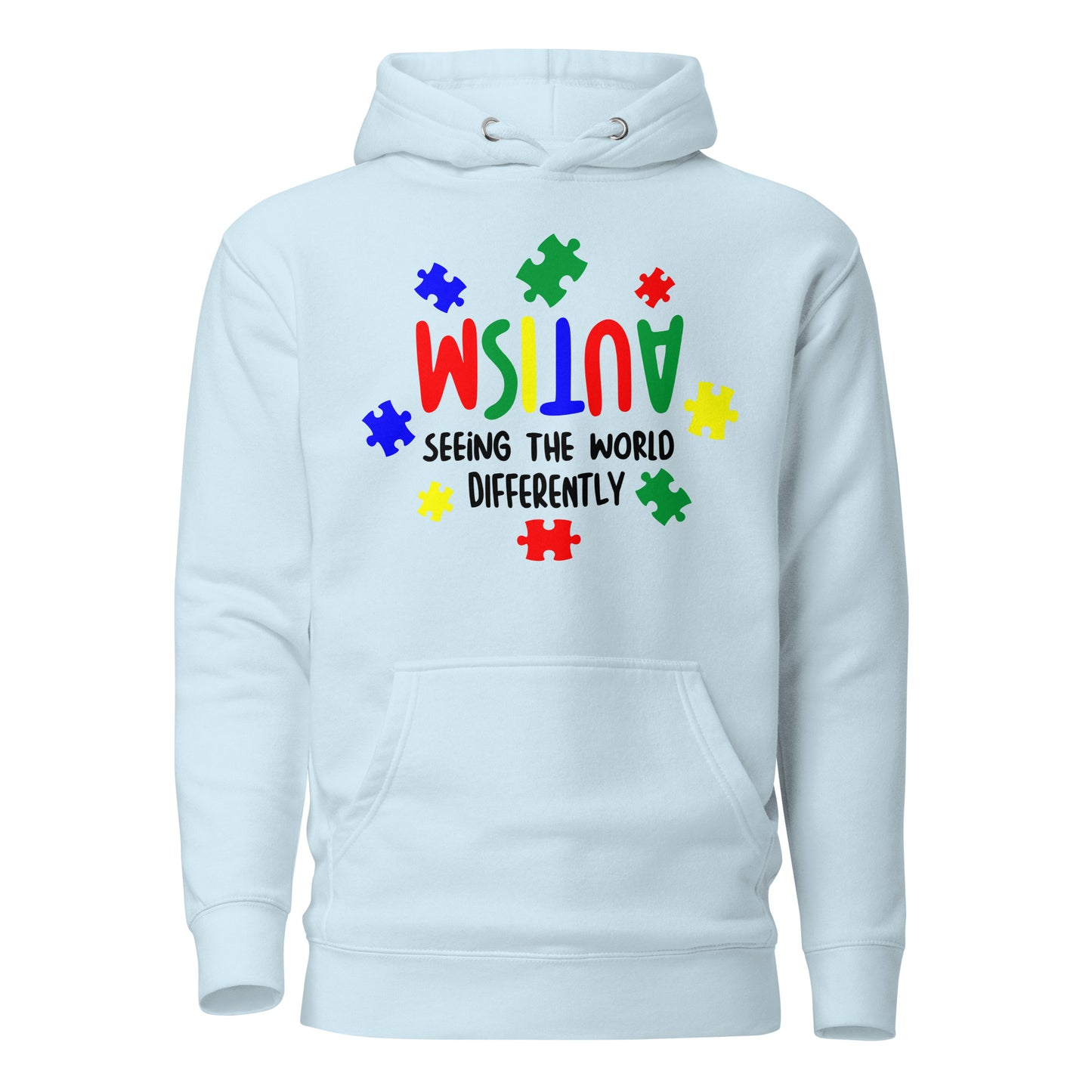 Autism Acceptance Together Quality Cotton Heritage Adult Hoodie