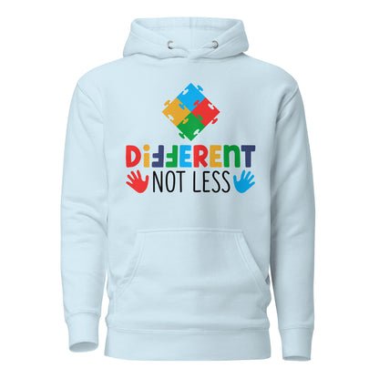 Different Not Less Autism Acceptance Quality Cotton Heritage Adult Hoodie